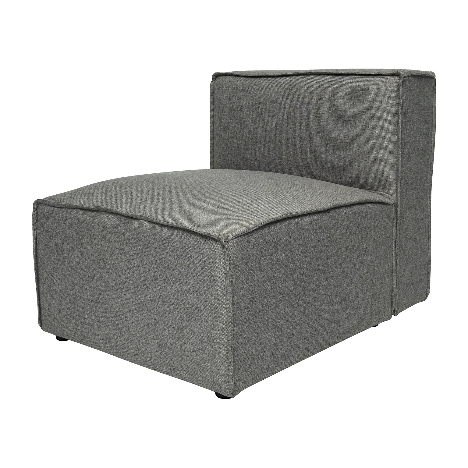 Flash Furniture Bridgetown 28.25 Fabric Modular Armless Center Sectional Sofa Seat, Dark Gray (ISIT2231MCDKG)