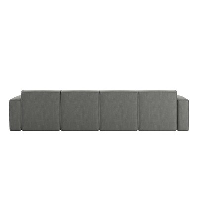 Flash Furniture Bridgetown 129.75" Fabric Modular Sectional Sofa, Dark Gray, 6-Pieces (ISIT22316SECDKG)