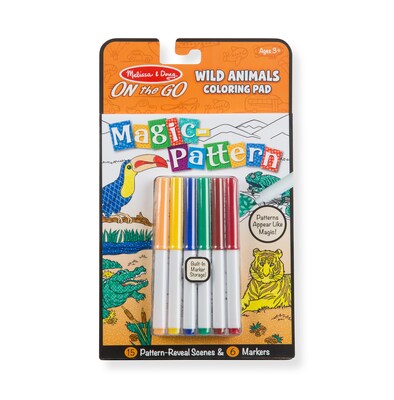 Melissa & Doug On the Go Magic Pattern Pad Wild Animals, Early Education Development (30312)