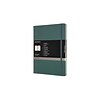 Moleskine PRO X-Large Hard Cover Notebook, 7.5 x 9.75, Narrow Ruled, 192 Sheets, Forest Green (620