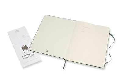 Moleskine Pro XL Professional Notebooks, 7.5" x 9.75", Narrow Ruled, 192 Sheets, Green (620817)