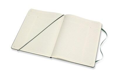 Moleskine Pro XL 1-Subject Professional Notebook, 7.5" x 9.75", Narrow Ruled, 192 Sheets, Green (620817)