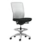 Union & Scale Workplace2.0™ Vinyl Stool, Black Vinyl, Adjustable Lumbar, Armless, Synchro-Tilt, Partial Assembly Required