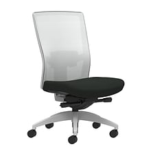Union & Scale Workplace2.0™ Task Chair, Black Vinyl, Adjustable Lumbar, Armless, Advanced Synchro-Ti