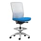 Union & Scale Workplace2.0™ Fabric Stool, Cobalt, Integrated Lumbar, Armless, Synchro-Tilt Seat Control (53813)