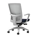 Union & Scale Workplace2.0™ Fabric Task Chair, Navy, Integrated Lumbar, Fixed Arms, Advanced Synchro