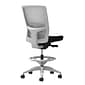 Union & Scale Workplace2.0™ Fabric Stool, Black, Adjustable Lumbar, Armless, Synchro-Tilt, Partial Assembly Required