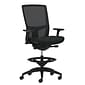 Union & Scale Workplace2.0™ Stool, Black Vinyl, Integrated Lumbar, Height & Width Adjustable Arms, Synchro-Tilt Control (53842)