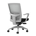 Union & Scale Workplace2.0™ Fabric Task Chair, Black, Adjustable Lumbar, Fixed Arms, Advanced Synchr