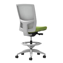 Union & Scale Workplace2.0™ Fabric Stool, Pear, Integrated Lumbar, Armless, Synchro-Tilt, Partial As