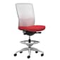 Union & Scale Workplace2.0™ Fabric Stool, Cherry, Integrated Lumbar, Armless, Synchro-Tilt, Partial Assembly Required