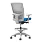 Union & Scale Workplace2.0™ Fabric Stool, Cobalt, Adjustable Lumbar, Height/Width Adjustable Arms, Synchro-Tilt Control (53768)