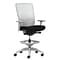 Union & Scale Workplace2.0™ Fabric Stool, Black, Integrated Lumbar, Height & Width Adjustable Arms,