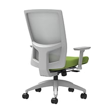 Union & Scale Workplace2.0™ Fabric Task Chair, Pear, Integrated Lumbar, 2D Arms, Synchro-Tilt with S