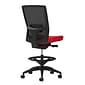 Union & Scale Workplace2.0™ Fabric Stool, Ruby Red, Adjustable Lumbar, Armless, Synchro-Tilt Seat Control (53888)
