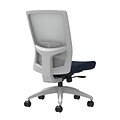 Union & Scale Workplace2.0™ Fabric Task Chair, Navy, Adjustable Lumbar, Armless, Synchro-Tilt w/Seat