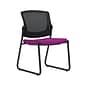 Union & Scale Workplace2.0™ Fabric Guest Chair, Amethyst, Integrated Lumbar, Armless, Stationary Seat Control (53732)