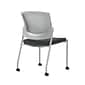 Union & Scale Workplace2.0™ Fabric Guest Chair, Iron Ore, Integrated Lumbar, Armless, Stationary Seat Control (53698)