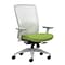 Union & Scale Workplace2.0™ Fabric Task Chair, Pear, Adjustable Lumbar, 2D Arms, Synchro-Tilt with S