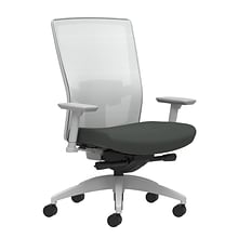 Union & Scale Workplace2.0™ Fabric Task Chair, Iron Ore, Adjustable Lumbar, 2D Arms, Advanced Synchr