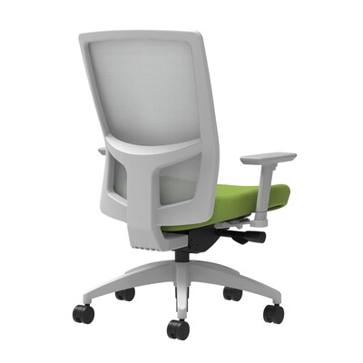 Union & Scale Workplace2.0™ Fabric Task Chair, Pear, Integrated Lumbar, 2D Arms, Advanced Synchro-Tilt (53544)