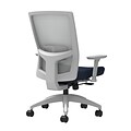 Union & Scale Workplace2.0™ Fabric Task Chair, Navy, Adjustable Lumbar, 2D Arms, Synchro-Tilt with S