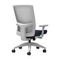 Union & Scale Workplace2.0™ Fabric Task Chair, Navy, Integrated Lumbar, 2D Arms, Synchro-Tilt with S