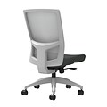 Union & Scale Workplace2.0™ Fabric Task Chair, Iron Ore, Integrated Lumbar, Armless, Synchro-Tilt w/