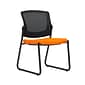 Union & Scale Workplace2.0™ Fabric Guest Chair, Apricot, Integrated Lumbar, Armless, Stationary Seat Control (53733)