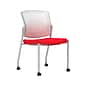 Union & Scale Workplace2.0™ Fabric Guest Chair, Ruby Red, Integrated Lumbar, Armless, Stationary Seat Control (53701)