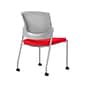 Union & Scale Workplace2.0™ Fabric Guest Chair, Ruby Red, Integrated Lumbar, Armless, Stationary Seat Control (53701)
