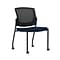 Union & Scale Workplace2.0™ Fabric Guest Chair, Navy, Integrated Lumbar, Armless, Stationary, Fully