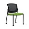 Union & Scale Workplace2.0™ Fabric Guest Chair, Pear, Integrated Lumbar, Armless, Stationary, Fully