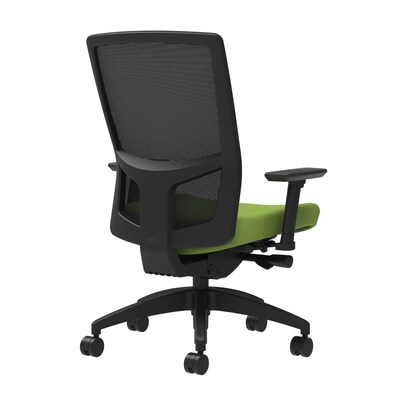 Union & Scale Workplace2.0™ Fabric Task Chair, Pear, Integrated Lumbar, 2D Arms, Advanced Synchro-Tilt (53646)