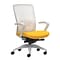 Union & Scale Workplace2.0™ Fabric Task Chair, Goldenrod, Adjustable Lumbar, Fixed Arms, Advanced Sy