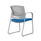 Union & Scale Workplace2.0™ Fabric Guest Chair, Cobalt, Integrated Lumbar, Fixed Arms, Stationary Seat Control (53745)