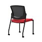 Union & Scale Workplace2.0™ Fabric Guest Chair, Cherry, Integrated Lumbar, Armless, Stationary Seat Control (53712)