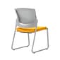 Union & Scale Workplace2.0™ Fabric Guest Chair, Goldenrod, Integrated Lumbar, Armless, Stationary Seat Control (53757)