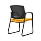Union & Scale Workplace2.0™ Fabric Guest Chair, Goldenrod, Integrated Lumbar, Fixed Arms, Stationary Seat Control (53725)
