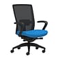 Union & Scale Workplace2.0™ Fabric Task Chair, Cobalt, Adjustable Lumbar, Fixed Arms, Advanced Synchro-Tilt Seat Control (53665)