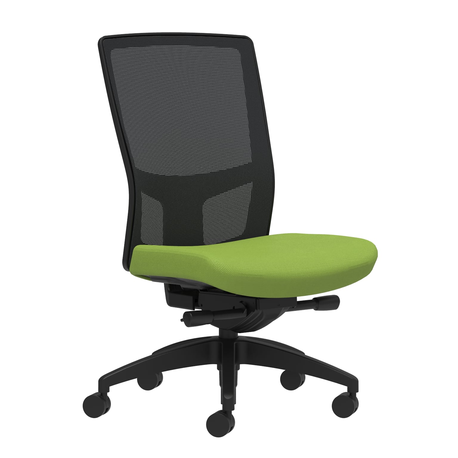 Union & Scale Workplace2.0™ Fabric Task Chair, Pear, Integrated Lumbar, Armless, Advanced Synchro-Tilt Seat Control (53658)