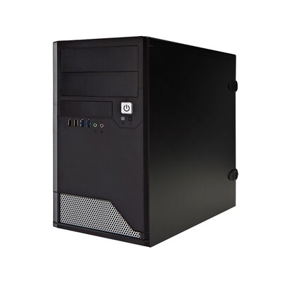 In Win EM048 Micro-ATX Mini-Tower Computer Case, Black (EM048.CQ450TB3)