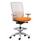 Union & Scale Workplace2.0™ Fabric Stool, Apricot, Adjustable Lumbar, 2D Arms, Synchro-Tilt (53765)