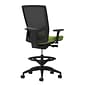 Union & Scale Workplace2.0™ Fabric Stool, Pear, Integrated Lumbar, Height & Width Adjustable Arms, Synchro-Tilt Control (53839)