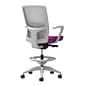 Union & Scale Workplace2.0™ Fabric Stool, Amethyst, Adjustable Lumbar, Fixed Arms, Synchro-Tilt Seat Control (53784)