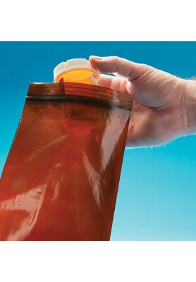 8" x 8" Amber UV Bags, 3 Mil, Amber, 1000/Carton (PB12103)
