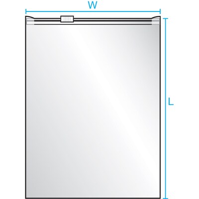 10 x 13 Reclosable Poly Bags, 3 Mil, Clear, 100/Carton (PB5223)