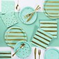 Creative Converting Fresh Mint and Gold Foil Party Supplies Kit (DTC3295E2A)