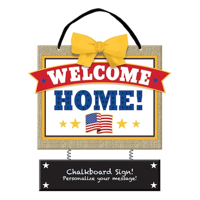 Amscan Patriotic Welcome Home Sign Chalkboard, 2/Pack (241729)