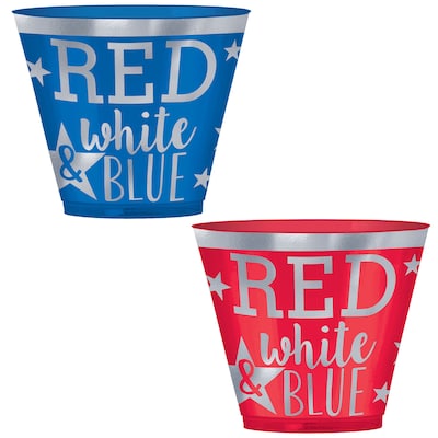 Amscan Red, White and Blue Cups, 9 oz., 30/Pack (350295)